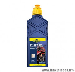 Huile moteur 2 temps Putoline tt sport vendu en 1L pièce pour Scooter, Mécaboite, Mobylette, Moto, Quad, Maxi Scooter