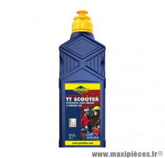 Huile moteur 2 temps Putoline tt scooter senteur fraise vendu en 1L - synthétique pièce pour Scooter, Mécaboite, Mobylette, Moto, Quad, Maxi Scooter