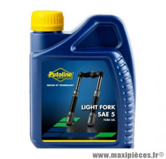 Huile fourche Putoline light sae 5 minérale vendu en 500ml pièce pour Scooter, Mécaboite, Mobylette, Maxi Scooter, Moto