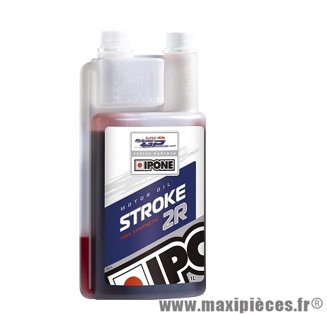 Huile Ipone 2 temps stroke 2r 100% synthèse red bull moto gp rookies cup vendu en 1L pièce pour Scooter, Mécaboite, Mobylette, Moto, Quad, Maxi Scooter