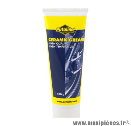 Graisse racing Putoline multi usage hautes températures ceramic vendu en 100g - jusqu'a 1500°c pièce pour Scooter, Mécaboite, Mobylette, Maxi Scooter, Moto, Quad