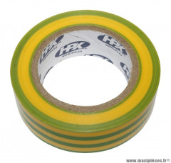 Ruban adhésif isolant jaune-vert 19mm x 10m