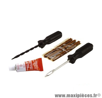 Nécessaire réparation pneu tubeless Tun'r tresse / mèche (kit petit modèle x3)
