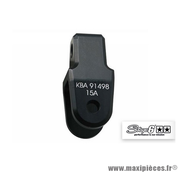 Réhausseur d'amortisseur CNC +40mm Stage 6 couleur Noir pour MBK Booster / Nitro homologué