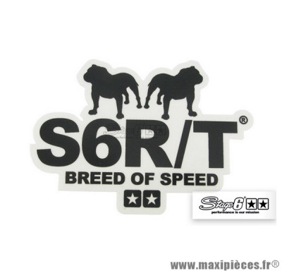 Sticker / Autocollant Stage 6 R/T « Breed of Speed » couleur noir 9,1x6,5cm