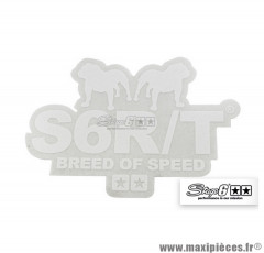 Sticker / Autocollant Stage 6 R/T Breed of Speed" couleur blanc 9,1x6,5cm