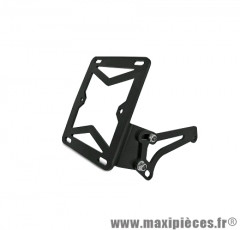 Support latéral plaque immatriculation noir mat pour scooter mbk booster, nitro