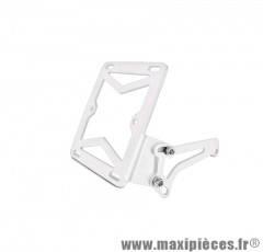 Support latéral plaque immatriculation blanc pour scooter mbk booster, nitro