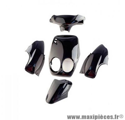 Kit carrosserie Tun'r (5 pièces) type origine noir pour scooter ovetto / neos après 2008