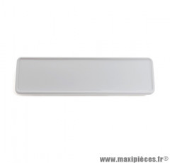Plaque cache numéros cadre blanc verni pour scooter mbk booster aerox/ yamaha bws aerox