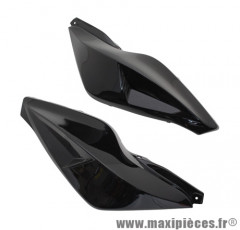 Paire de coques arrière Replay design noir pour scooter mbk nitro / yamaha aerox 1997>2012