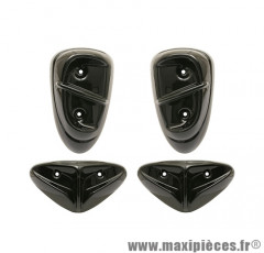 Pads x4 noir brillant pour scooter mbk stunt / yamaha slider