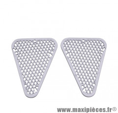 Paire de grilles de coque arrière design blanc pour scooter mbk booster / yamaha bws après 2004