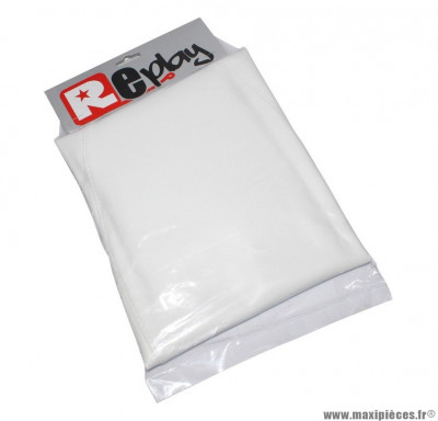 Housse de selle blanche pour scooter MBK Stunt et Yamaha Slider 50cc 2T