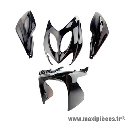 Kit carrosserie Tun'r (4 pièces) type origine noir pour scooter nitro / aerox après 2013