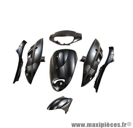 Kit carrosserie (7 pièces) Tun'r noir pour scooter chinois
