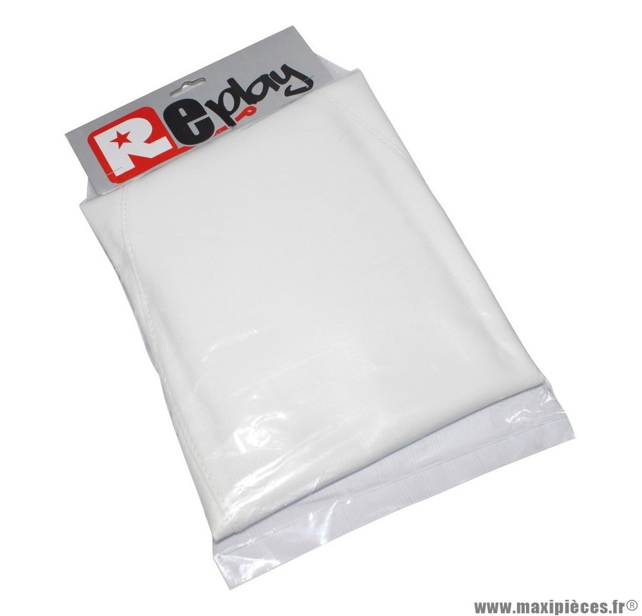 Housse de selle blanche pour scooter MBK Stunt et Yamaha Slider 50cc 2T