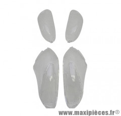 Cabochons clignotants x4 transparent avant + arrière pour scooter stalker