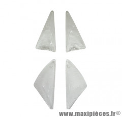 Cabochons clignotants x4 avant + arrière transparent pour scooter peugeot speedfight 1&2