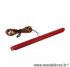 Feu arrière universel Replay à leds barrette rouge (24 leds rouges) homologué CE