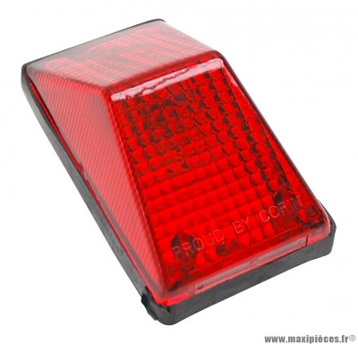 Feu arrière universel Replay XR type enduro rouge