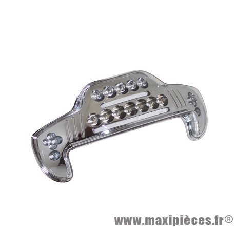 Feu arrière Replay à leds et fibres optiques transparent avec clignotants pour scooter mbk booster spirit / yamaha bws original après 1999