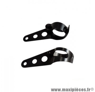 Patte / support / fixation projecteur / phare / optique Tun'r diamètre 32-41 noir