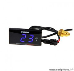 Thermomètre digital Voca Racing 0-120 degrés celsius éclairage led couleur bleu