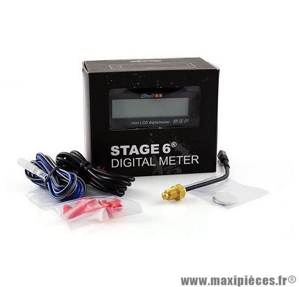 Compte-tours digital Stage 6 MKII multifonctions éclairage couleur bleu