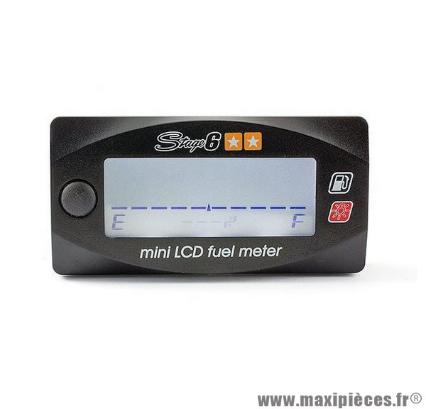 Mini voyant d'essence digital marque Stage 6 MKII couleur Noir