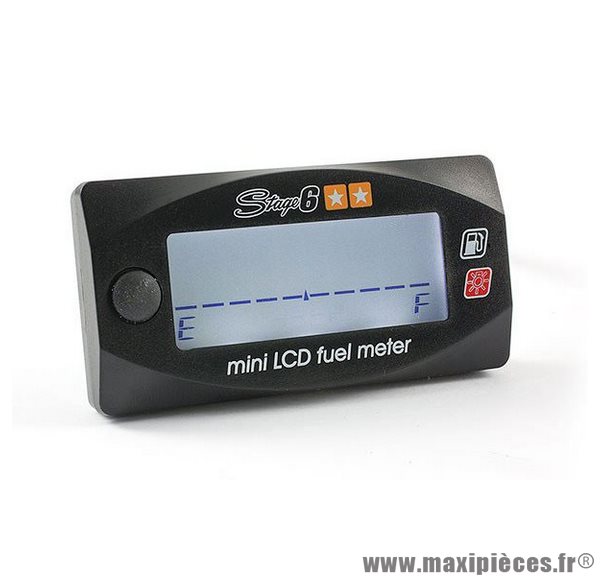 Mini voyant d'essence digital marque Stage 6 MKII couleur Noir