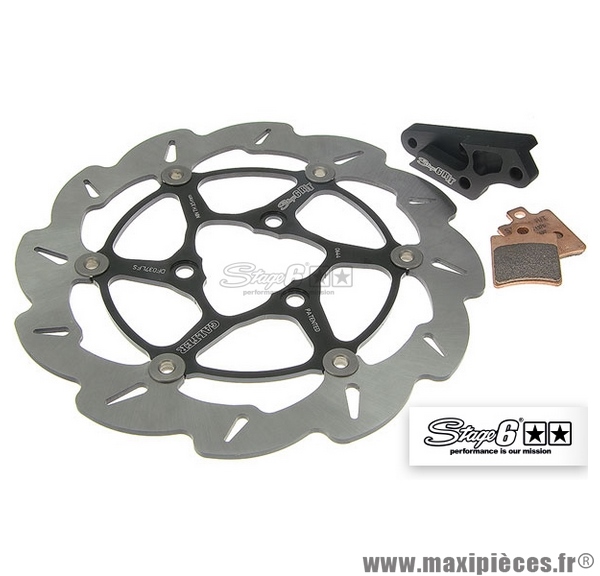 Disque de frein diamètre 280mm marque Stage 6 R/T Made by Galfer" pour MBK Nitro