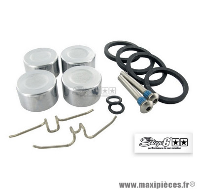 Kit de réparation étrier 4 Pistons (joints, pistons, vis ...) - Stage 6