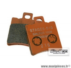 Jeu de plaquettes de frein avant ou arrière type S10 marque Stage 6 Racing