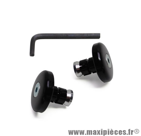embouts guidon moto & scooter noir 14 mm - Maxi Pièces 50