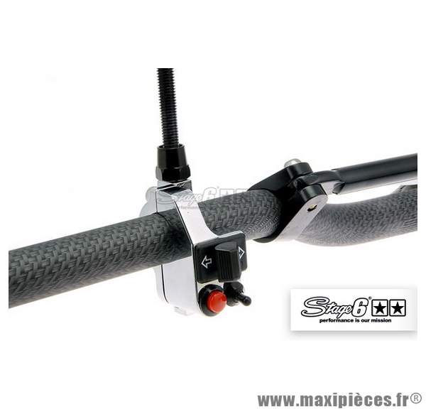 Commodo gauche marque Stage 6 SSP couleur chrome véritable