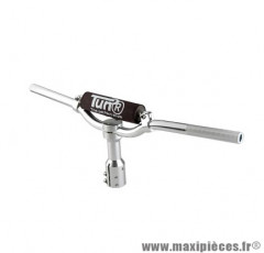 Guidon Tun'r cross alu argent avec potence pour scooter booster