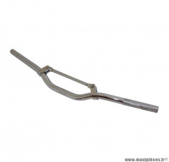 Guidon street alu poli l625mm avec barre de renfort (h40mm sous barre) pour scooter