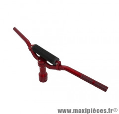 Guidon Replay street alu rouge avec potence pour scooter mbk booster / yamaha bws