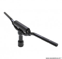 Guidon Replay street alu noir avec potence pour scooter mbk booster / yamaha bws