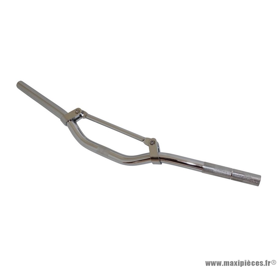 Guidon street alu poli l625mm avec barre de renfort (h40mm sous barre) pour scooter