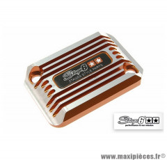 Couvercle de maître cylindre marque Stage 6 SSP type II" couleur orange anodisé pour MBK Nitro / Aerox