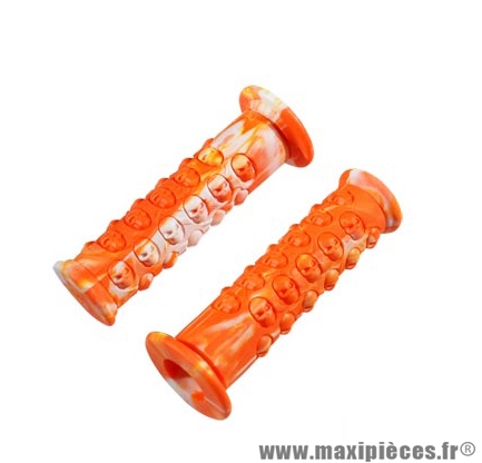 Revêtement / poignée Tun'r skull orange / blanc