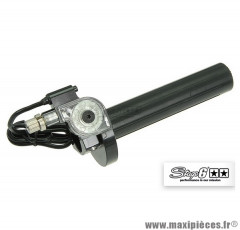 Poignée de gaz SSP" marque Stage 6 avec coupe circuit couleur noir anodisé
