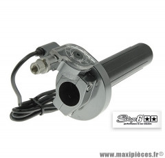 Poignée de gaz SSP" marque Stage 6 avec coupe circuit couleur gris acier