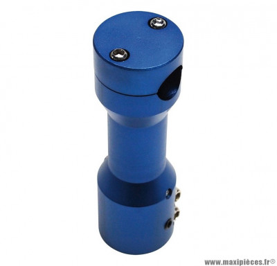 Potence alu bleu pour scooter mbk booster / yamaha bws