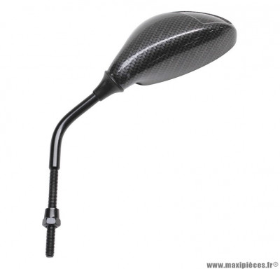 Rétroviseur f3 diamètre 8 gauche carbone pour scooter