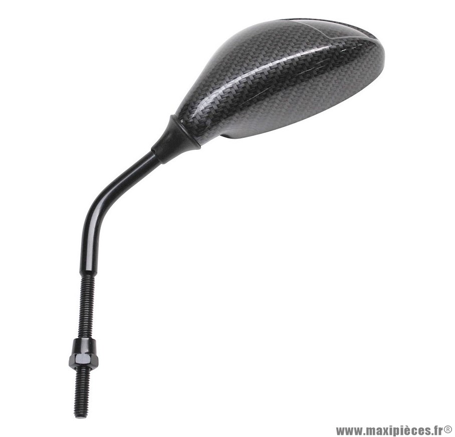Rétroviseur f3 diamètre 8 gauche carbone pour scooter