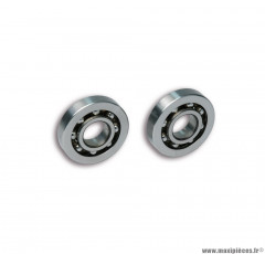 Roulements à billes x2 Malossi 20x52x10-12 (C3M) MHR pour vilebrequin auto pour APRILIA MOJITO, SCARABEO, SPORTCITY, SR / PIAGGIO LIBERTY, NRG, TYPHOON, ZIP 50cc