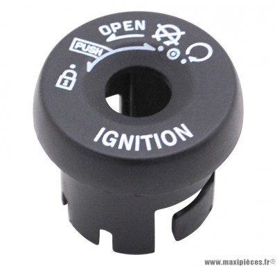Cache commutateur/contacteur a clé noir compatible pour scooter Mbk nitro booster, Yamaha aerox bws à partir de 2004 et après